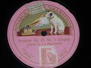 PIANO 78 rpm RECORD Gramophone IGNACE JAN PADEREWSKI Nocturne CHOPIN Spain
