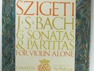 Szigeti: J. S. Bach 6 Sonatas & Partitas for Violin Alone Bach Guild LP Box Set