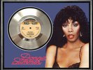 DONNA SUMMER - BAD GIRLS - FRAMED SILVER 45rpm  RECORD