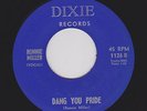 STARDAY Custom Country Bopper RONNIE MILLER Dang You Pride DIXIE 1126 M- HEAR
