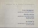 HONEGGER DEBUSSY KODALY french CELLO rare LP GUY & MONIQUE FALLOT Vega SUPERB 