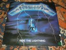 METALLICA ride the lightning FIRST PRESS MEGAFORCE 1984 RARE METAL
