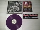 Iron Maiden A Real live concert rare old purple vinyl lp Milano93 FREE SHIPPING