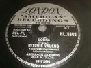 RITCHIE VALENS Donna - La Bamba 78 RPM Record *RARE LONDON 1958*