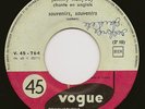 JOHNNY HALLYDAY TRES RARE FRANCE SP JUKE BOX VOGUE SOUVENIRS CHANTE EN ANGLAIS