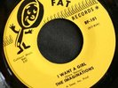 Northern Soul 45 THE IMAGINATIONS on BACON FAT I Love You More/I Want A Girl