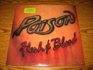 POISON Flesh And Blood LP SEALED w/original sticker on shrink – US First Press