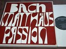 Mauersberger Bach St. Matthew Passion Eterna Ed1 Stereo b/s 4LP NM