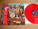 THE BEATLES – SGT PEPPERS LONELY HEARTS CLUB BAND with RED WAX Mono Japan OBI 