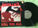 Metallica Kill 'Em All Vinyl Record Album NM sleeve and VG+ disc Heavy Metal