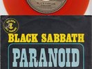 BLACK SABBATH * Paranoid * 1979 Belgian Limited 45 * ORANGE Vinyl