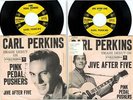 CARL PERKINS - PINK PETAL PUSHERS / JIVE AFTER FIVE- COLUMBIA 45RPM & PS (1958)