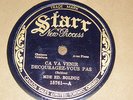 ORIGINAL VINTAGE 78 RPM RECORD FRENCH QUEBEC CANADA MADAME LA BOLDUC