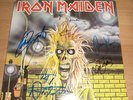 IRON MAIDEN - IRON MAIDEN - LP SLEEVE (SIGNED)