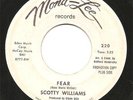 SCOTTY WILLIAMS Fear/I Ain't Nobody Without You/NORTHERN SOUL/MONALEE RARE PROMO