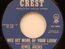 Jewel Akens Wee Bit More / Mashed Potatoes 45 NM/M- Crest 1098 '62 Northern Soul