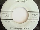 Doo Wop 45 THE HARPTONES My Memories Of You / High Flyin' Baby on TIP TOP HEAR