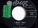 R & B SOUL POPCORN - BOBBY HENDRICKS - I Want That SUE 45 Busy Flirtin