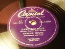 MERRILL MOORE RARE 78RPM - HARD TOP RACE/FIVE FOOT TWO EYES OF BLUE CAPITOL EXC