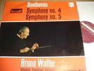Rare LP PHILIPS hi-fi stereo BEETHOVEN Symph.4/5 WALTER