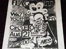 RARE 1981 BLACK FLAG FLYER WASTED YOUTH CIRCLE ONE @ CUCKOO'S NEST PUNK KBD