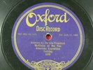  President McKinley   Oxford Disc Record #833   Circa 1909   Pan American Expo