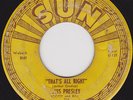 ELVIS SUN SET OF ALL FIVE 45RPM on SUN RECORDS