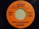 LOW-DOWN Music Is The Answer /Somebody 45 rpm Private Soul Funk JAVAR 1979 HEAR