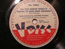 V-DISC Louis Armstrong and Billie Holiday No.: 760-A-B