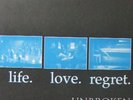 Unbroken - Life Love Regret LP 1994 SxE hardcore w/ sheet