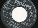 CLAUDE FRANCOIS 45 TOURS BELGIQUE TOUTE LA VIE (LABEL 1 AVEC DATE)