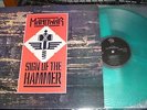 Manowar -sign of the hammer LP original Czech.rep. green vinyl Heavy Metal