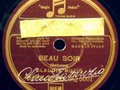 (R) MUZIO CLAUDIA Opera 78rpm Columbia BQ6001 Beau Soir SIGNED IN INK