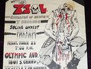 RARE 1984 UK SUBS LARGE POSTER TSOL BATTALION OF SAINTS 7 SECONDS @ OLYMPIC KBD