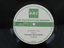 JACK BRUCE  . Live In Concert  .  Rare BBC Transcription Vinyl  . CREAM