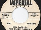 BOB LUMAN Red Cadillac And Black Mustache IMPERIAL 45 1960 PROMO