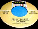 LOU JORDAN & GROUP Close Your Eyes 45 Rare Josie Doo Wop Listen