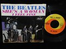 BEATLES I FEEL FINE CAPITOL 5327 PICTURE SLEEVE WITH 45 NICE