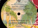 ASHFORD & SIMPSON - IT SEEMS TO HANG ON * 1978 Rare PROMO * NM *
