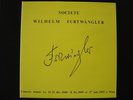 SOCIETE WILHELM FURTWANGLER SOCIETY 2xLP SWF 8401/8402 BACH MOZART - PRIVATE