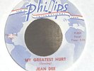 Rockabilly 45-Jean Dee-My Greatest Hurt / Nothing Down-Phillips 3570-VG++ NICE