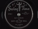 Hear R&B 78RPM RAY CHARLES She's On The Ball /Honey Honey SWING TIME 218 NOS