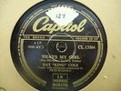 Nat King Cole That's My Girl 78 RPM Record