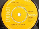 Northern Soul UK 45 PAUL ANKA When We Get There/I Can't Help Loving You RCA 70's
