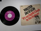 Rare Northern Soul Walter Jackson Okeh Picture Sleeve & 45 It's An Uphill Climb