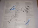 U2 - THE JOSHUA TREE LYRIC SHEET (SIGNED)