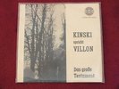 KLAUS KINSKI SPRICHT DAS GROßE TESTAMENT VILLON VINYL SINGLE AMADEO
