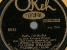 Clarence Williams' Washboard Band Papa De-Da-Da, Loving Okeh 8842 78 rpm