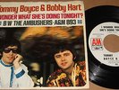 TOMMY BOYCE BOBBY HART I WONDER WHAT WLP PROMO 45 DJ COPY PIC SLEEVE 1968 EX
