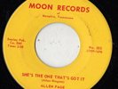 MOON rockabilly 45  ALLEN PAGE - She's The One That's Got It  NICE